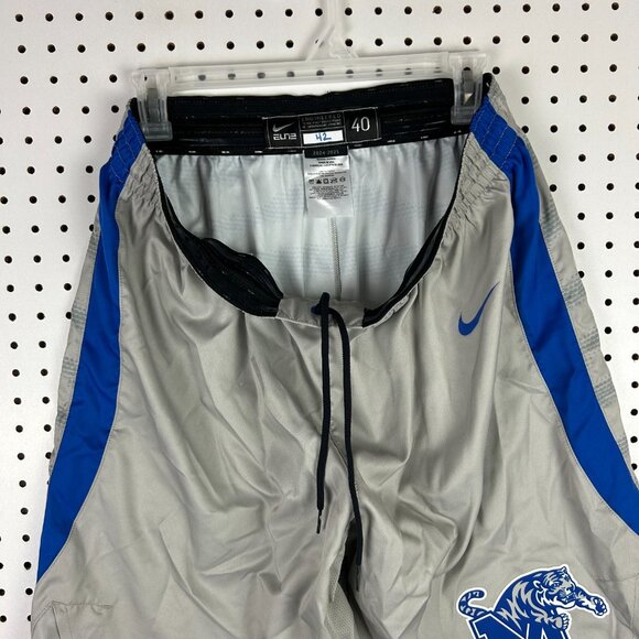 Memphis Tiger Nike Basketball Game Worn Shorts 40 Dain Dainja #42 2024-2025 Gray - Picture 3 of 7